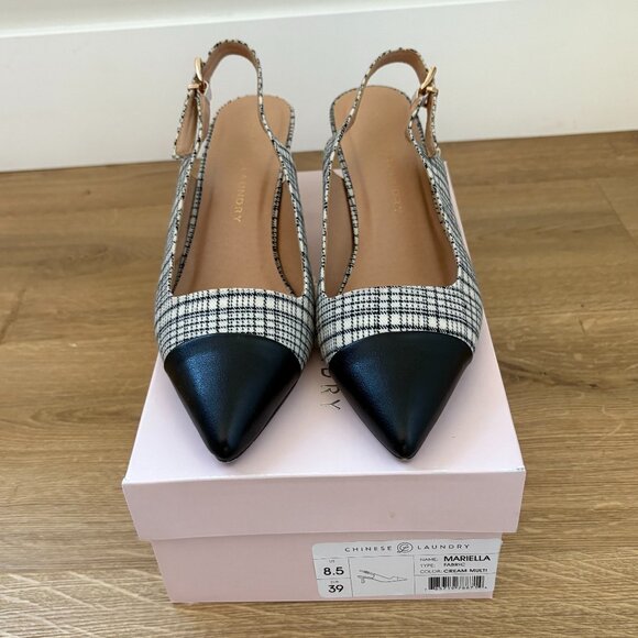 Chinese Laundry Mariella Slingback Pointed Cap Toe Pump (Size 8.5) - Picture 1 of 6
